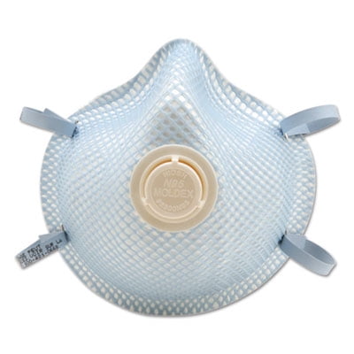 Moldex 2300N95 Series Particulate Respirator, Half-Face Mask, Medium/Large, 10/Box