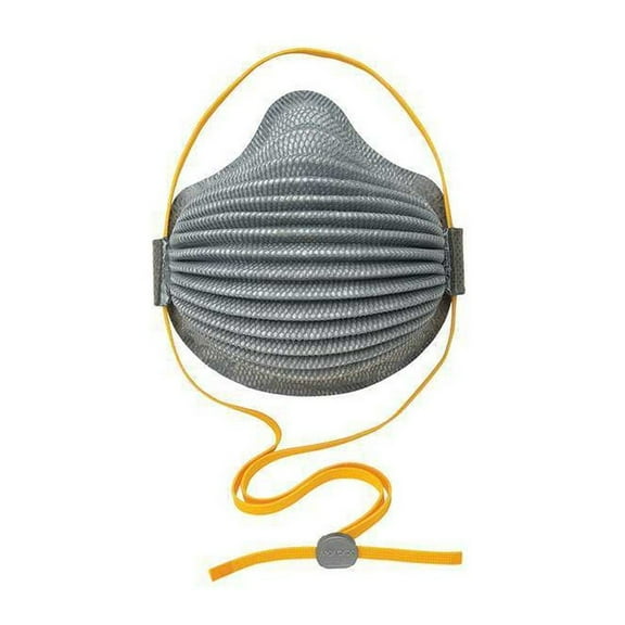 Moldex 4800 AirWave N95 Plus Nuisance OV Disposable Respirator with SmartStrap, 8/DP, Standard, Grey Pack of 8