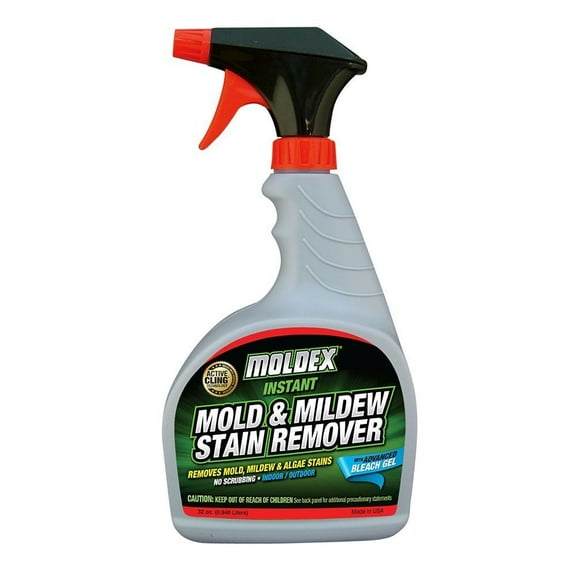 Moldex 7010 Mold & Mildew Instant Stain Remover Trigger Sprayer, 32 oz - Pack of 3