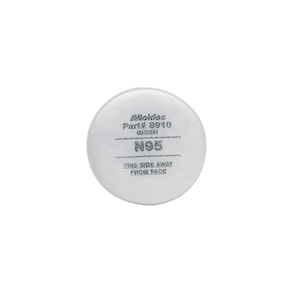 8000 Series Particulate Filter, Non-Oil Based Particulates, N95, White