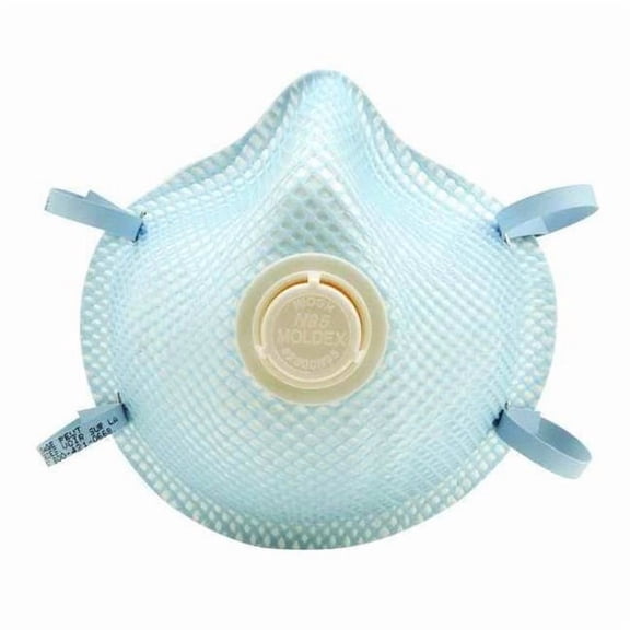 Disposable Respirator, N95, Molded, Dual, Non-Adjustable, Molded Nose Bridge, M
