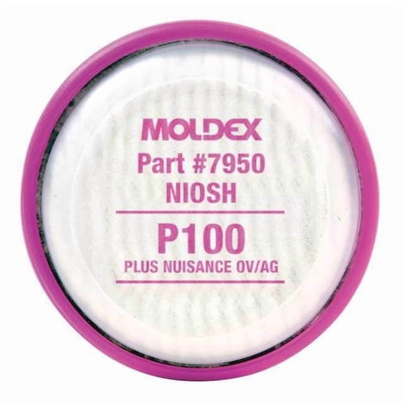 Moldex Filter,Magenta,Bayonet,PK2 7950