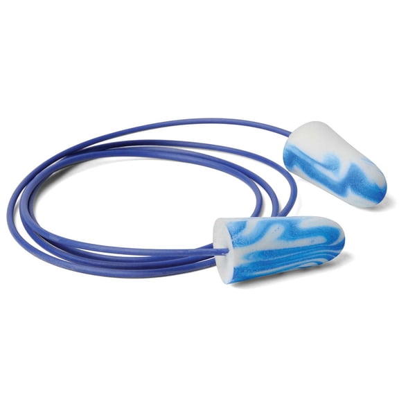 Moldex SparkPlugs Metal Detectable Foam Earplugs Corded, NRR 33