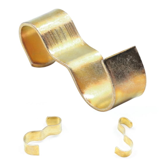 Picture Hang Solutions Polychromatic Brass Hook for Picture Rail Molding 25-lb Capacity 100 Pieces per Pack