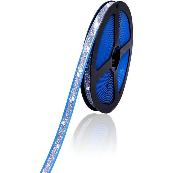 Molding Peel and Stick, Flexible Trim Self Adhesive, Caulk Strip for Stove, Sink, Toilet, Tile Edge, Wall Corner, Baseboard, Floor (Silver)