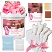Hand Casting Kit   Hand Mold Kit for Couples   Valentines Day Gifts for Her and Him - Anniversary Engagement Gifts for Women Men Mom Wife Boyfriend Girlfriend Wedding Bridal