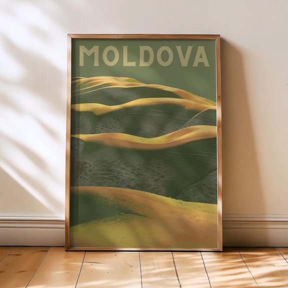 Moldova Poster, Minimalist Travel Poster, Modern Wall Art, Moldova World Travel , Poster Print Only