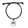 thumbnail image 1 of Mole Black And White Animal Bracelet Leather Rope Wristband Black Jewelry, 1 of 4
