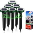Mole Repellent,6 Pack Solar Powered Outdoor,Repellent Ultrasonic Mole