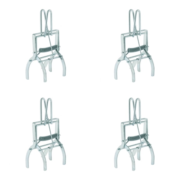 Mole Traps That Kill Best,Mole Trap Easy to Set,Galvanized Steel Scissor Traps for Lawns,Reusable Quick Capture Gopher Vole Outdoor Use(4PC)