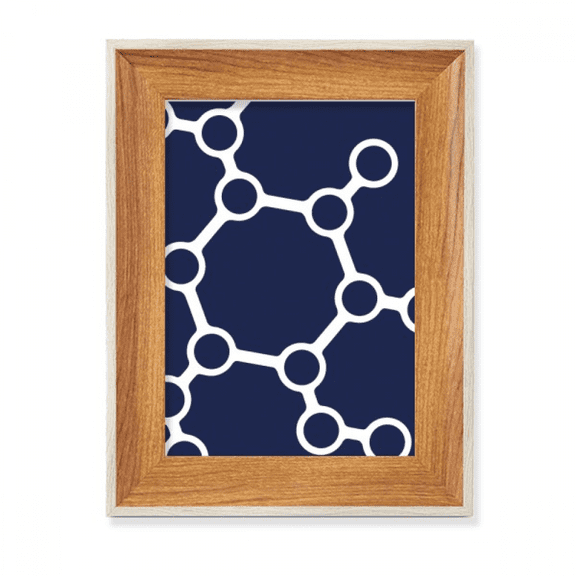 Molecular Binding Combination Structure Desktop Wooden Photo Frame Display Picture Art Painting Multiple Sets