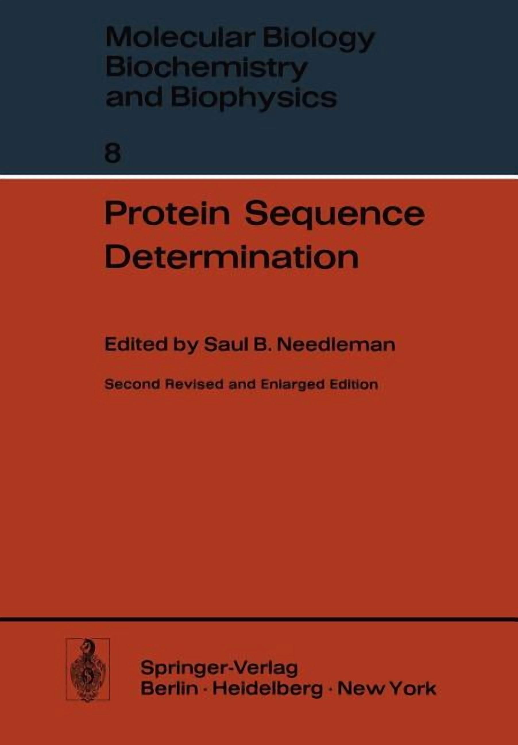 Protein Methods Book Molecular Biology, Biochemistry and Biop Protein Sequence Determination ...