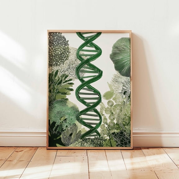Molecular Biology Poster, Science Wall Art, DNA Structure Print, Educational Biology Poster, Academic Decor, Scientific Posters And Prints, Poster Only