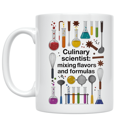 Molecular Gastronomy Design - Culinary Scientist - 11 oz Ceramic Coffee Mug
