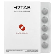 H2Tab Molecular Hydrogen, Raspberry, 30 Dissolvable Tablets 80 mg per Tablet