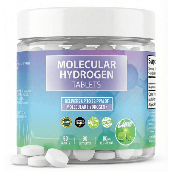 Keeree Molecular Hydrogen Tablets  Hydrogen-Rich Water for Hydration, Cognitive Support & Energy | 90 Count | Lime Flavor | Best Hydrogen Tablets for Water