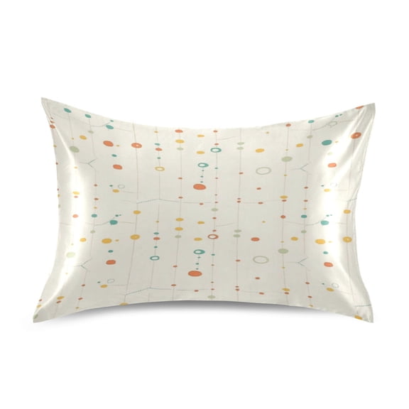 Molecular Map Standard Size Satin Pillowcase 20''x26'' Double-Sided Print Soft Wrinkle Resistant