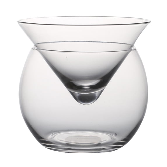 Molecular Mixology Interlayer for Triangle Cocktail Iced Crystal Wine Glass Cone Martini Globular Set Bartender Special Drinking Cup