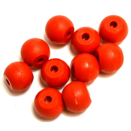 Molecular Model Atoms, Red, Pack of 10 - 2.2cm, 2 Holes - Spare Extra Parts for Molecular Model Kits - Eisco Labs