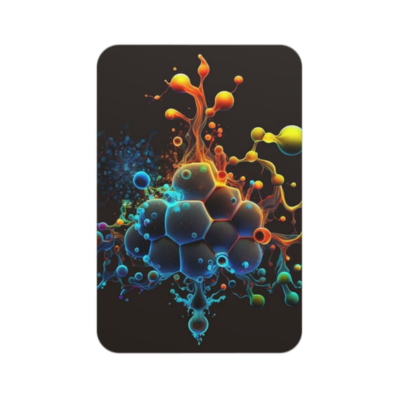 Molecule Acid Chemistry Psychedelic Acrylic Fridge Magnets Decorative Refrigerator Magnets for Kitchen Office Whiteboard Locker