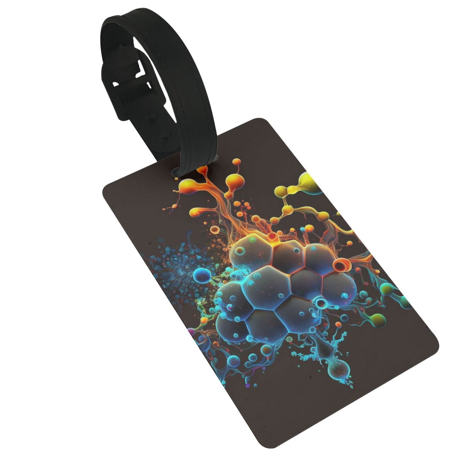 Acid Tags Computer Molecule Acid Chemistry Psychedelic Luggage Tags Suitcases ID Baggage ...