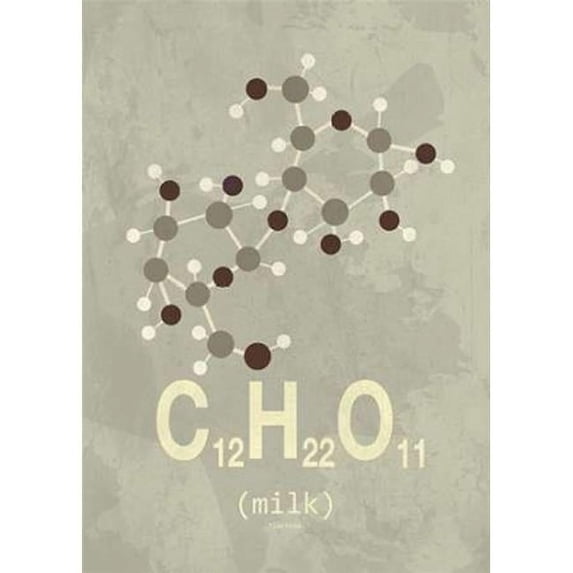 Molecule Milk Poster Print by Typelike - 10 x 14