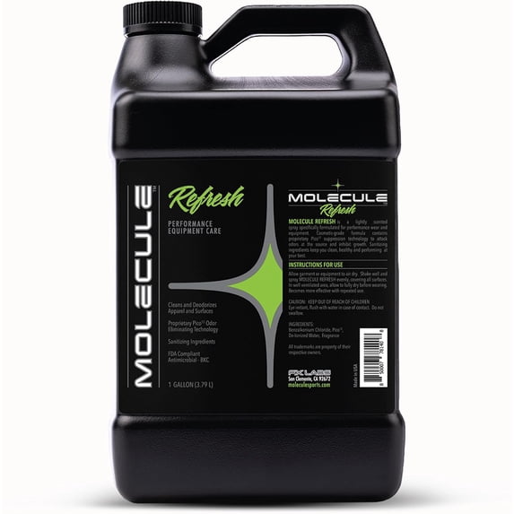 Molecule Refresh, Performance Apparel Care, Race Suits, Cleans and Deodorizes, 1 Gallon