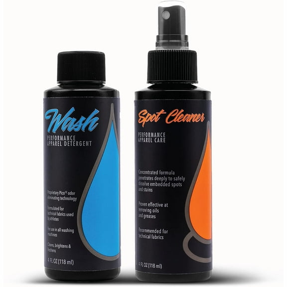 Molecule Wash Kit, 4 Ounces Wash and 4 Ounces Spot Cleaner, Performance Apparel Care, Race Suits, Removes Tough Spots and Stains, 4 Ounces (1 Kit)