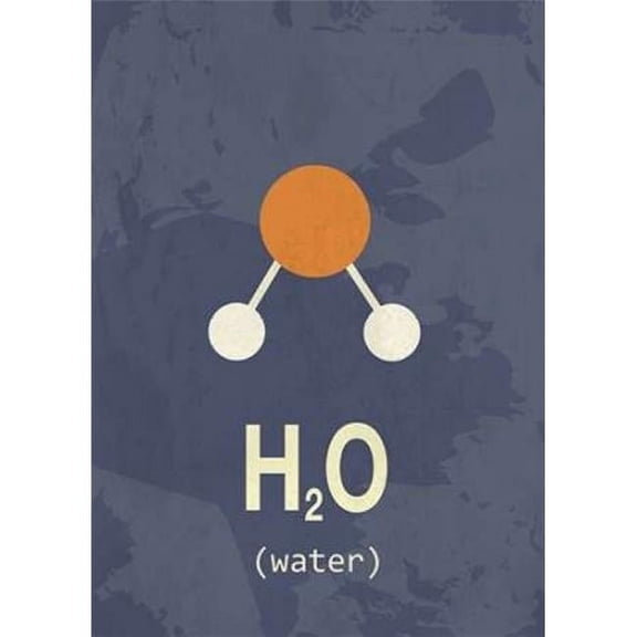 Molecule Water Poster Print by TypeLike