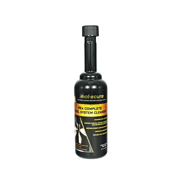 Molecure PEA Complete Fuel System Cleaner High-Strength Fuel Injector & Combustion Chamber Cleaner, Restores Performance, Improves Fuel Efficiency, Treats Up to 20 Gallons, 12 oz
