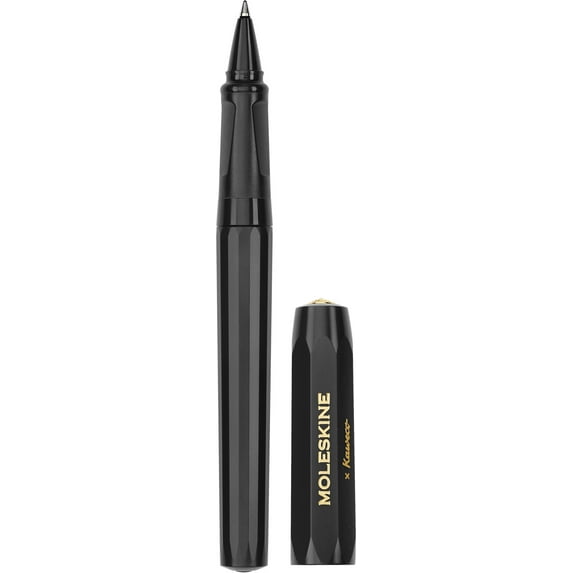 Moleksine Kaweco Roller Pen, Black, Medium Point (0.7 MM), Black Ink