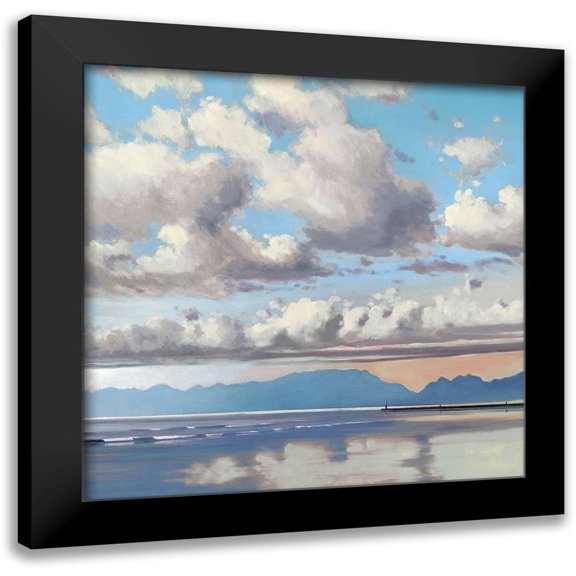 Molenaar 12x12 Black Modern Framed Museum Art Print Titled - The Clearing I