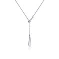 thumbnail image 1 of Molenia Teardrop Lariat Long Necklaces for Women, 925 Sterling Silver Pendant Y Drop Chain Choker Necklace Minimalist Dainty Jewelry Gifts for Her Women, 1 of 9