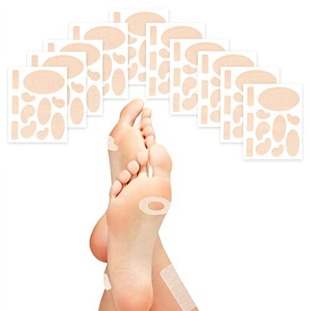 Moleskin Adhesive Pads for Feet Blister Prevention Padding 110 pieces 10 Sheets of 11