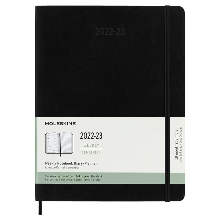 Moleskine Weekly Notebook Black soft pocket 2024