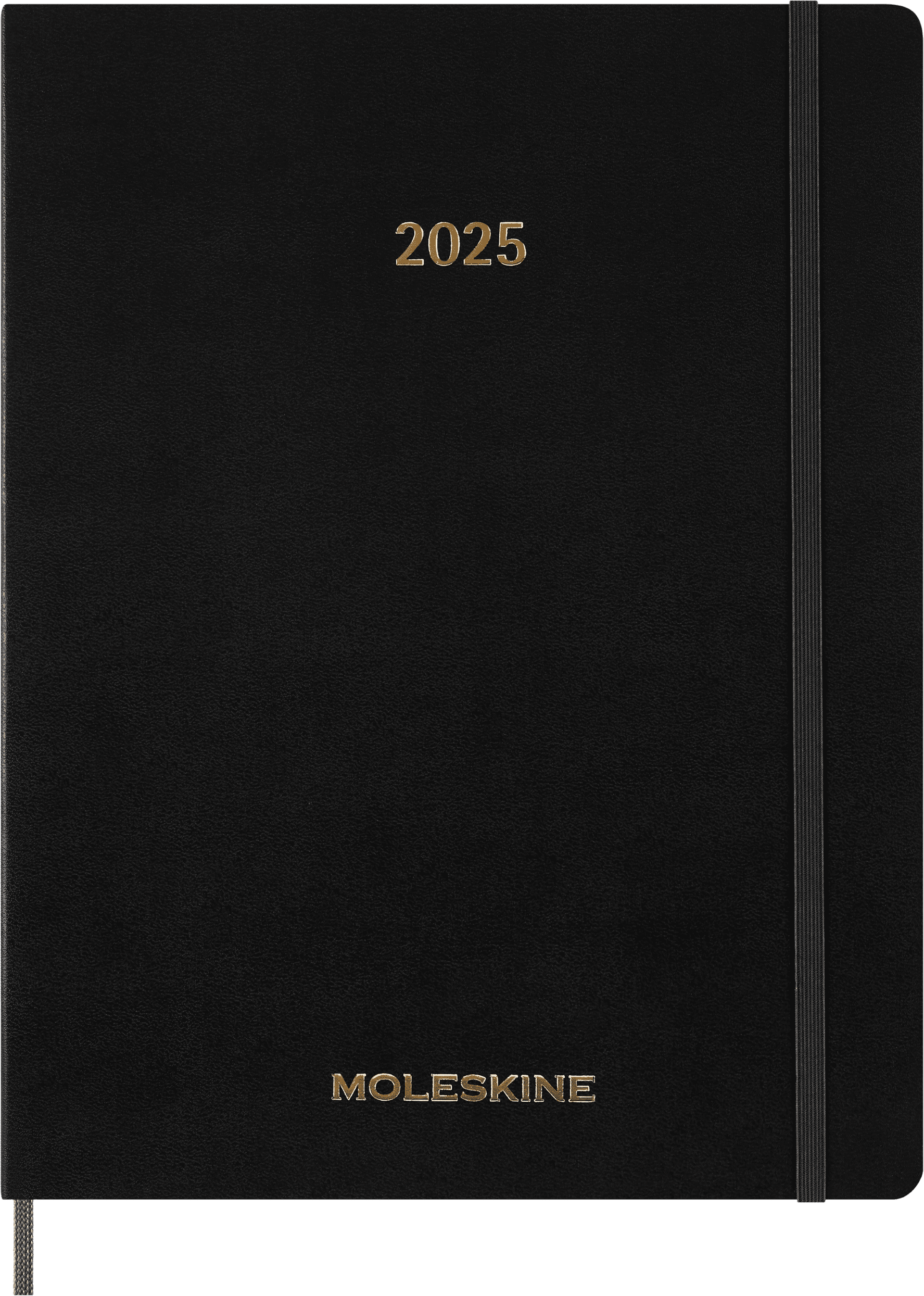 Moleskine 2025 13-Month Essential Planner, Soft Cover, Weekly Vertical, XXL (8.5" x 11"), Black