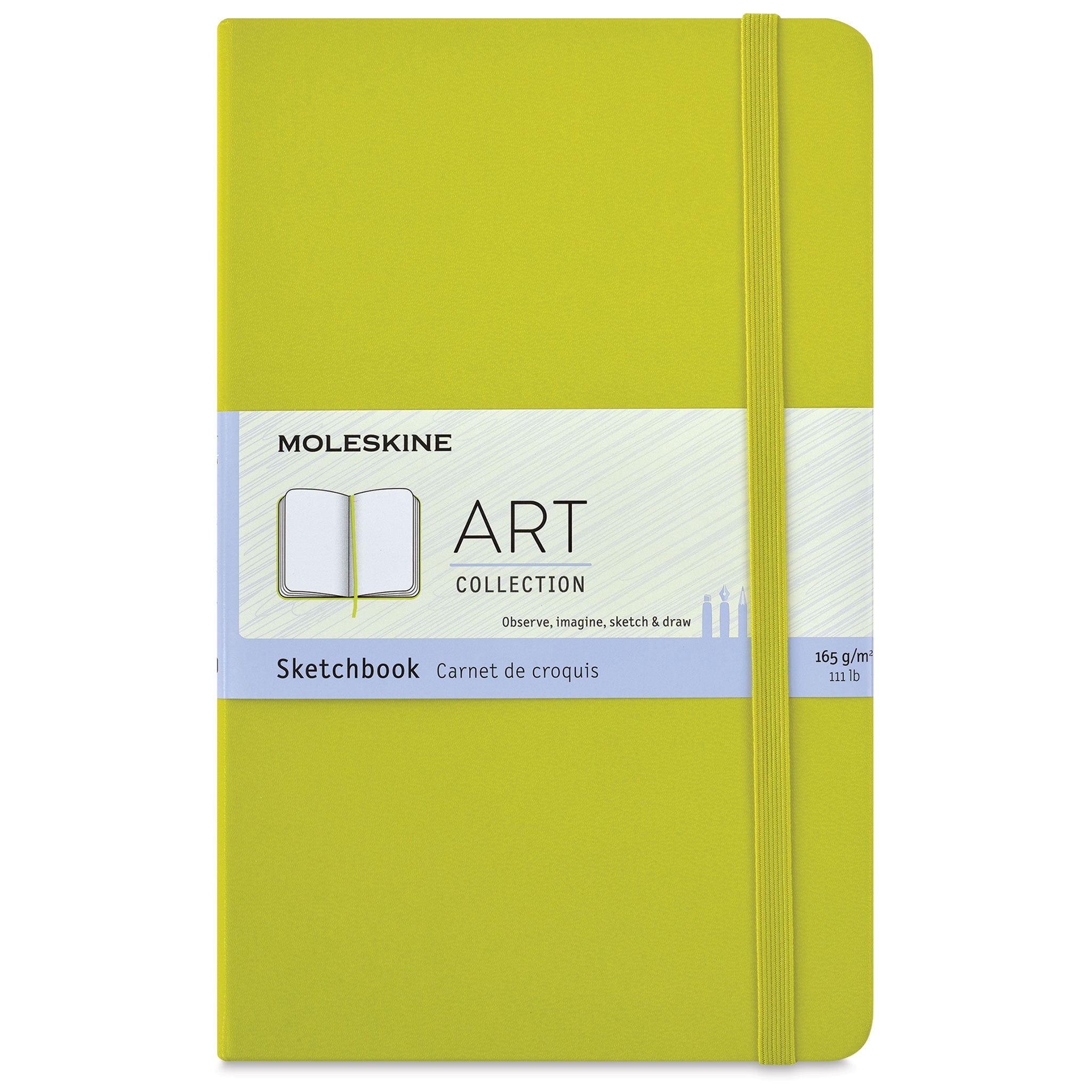 Moleskine Art Collection Sketchbook - Dandelion Yellow, 5 x 8-1/4
