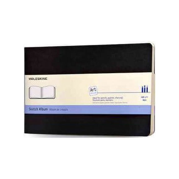 Moleskine Art Plus Sketch Album, Large, Black, Soft Cover (5 x 8.25)