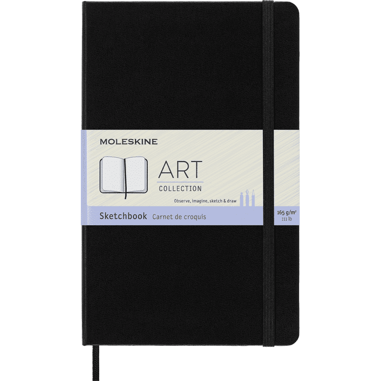 5冊セットMOLESKINE Magic Memo ノート Mサイズ ブラック Moleskine Art Sketchbook, Hard Cover, Large (5