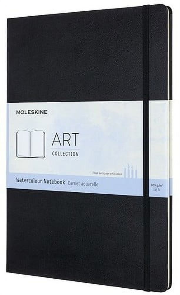 Moleskine Art Watercolour Notebook, A4, Black, Hard Cover (8.25 x 11.75) (Books)