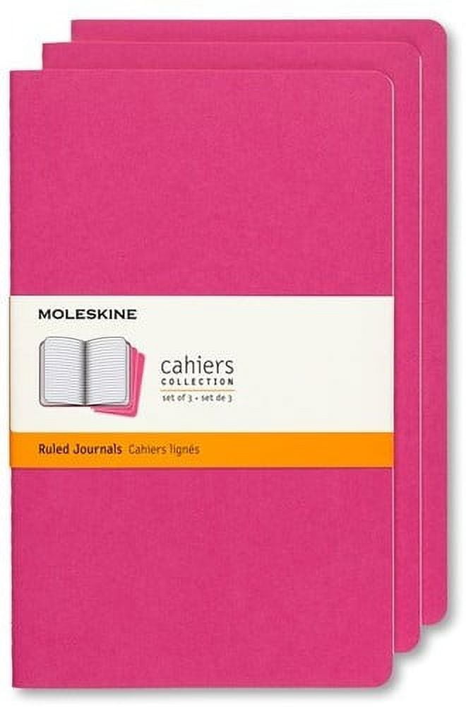 INTRO TECH AUTOMOTIVE Moleskine Cahier Journal (Set of 3), Pocket, Ruled, Kinetic Pink (3.5 x 5.5) (Books)
