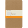 thumbnail image 1 of Moleskine Cahier Journals (Set of 3), Large (5" x 8.25"), Ruled, Kraft Brown, 1 of 5