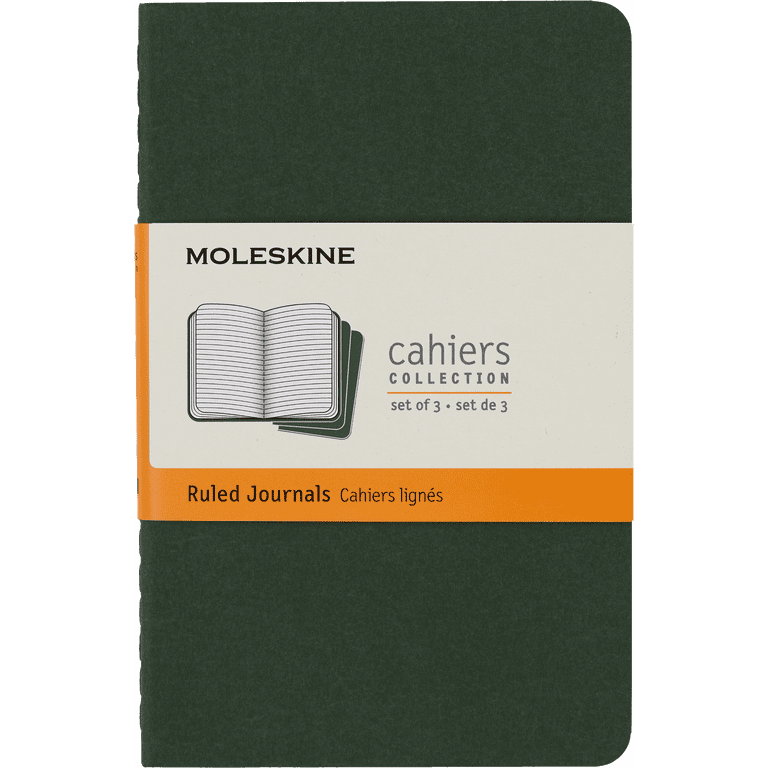 Amazon.com: Moleskine Cahier Journal (Set of 3), Pocket  Moleskine notebook 3 packs display picture 1