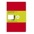 thumbnail image 1 of Moleskine Cahier Pocket Journal, 3.5" x 5.5", Plain, Cranberry Red, 1 of 3