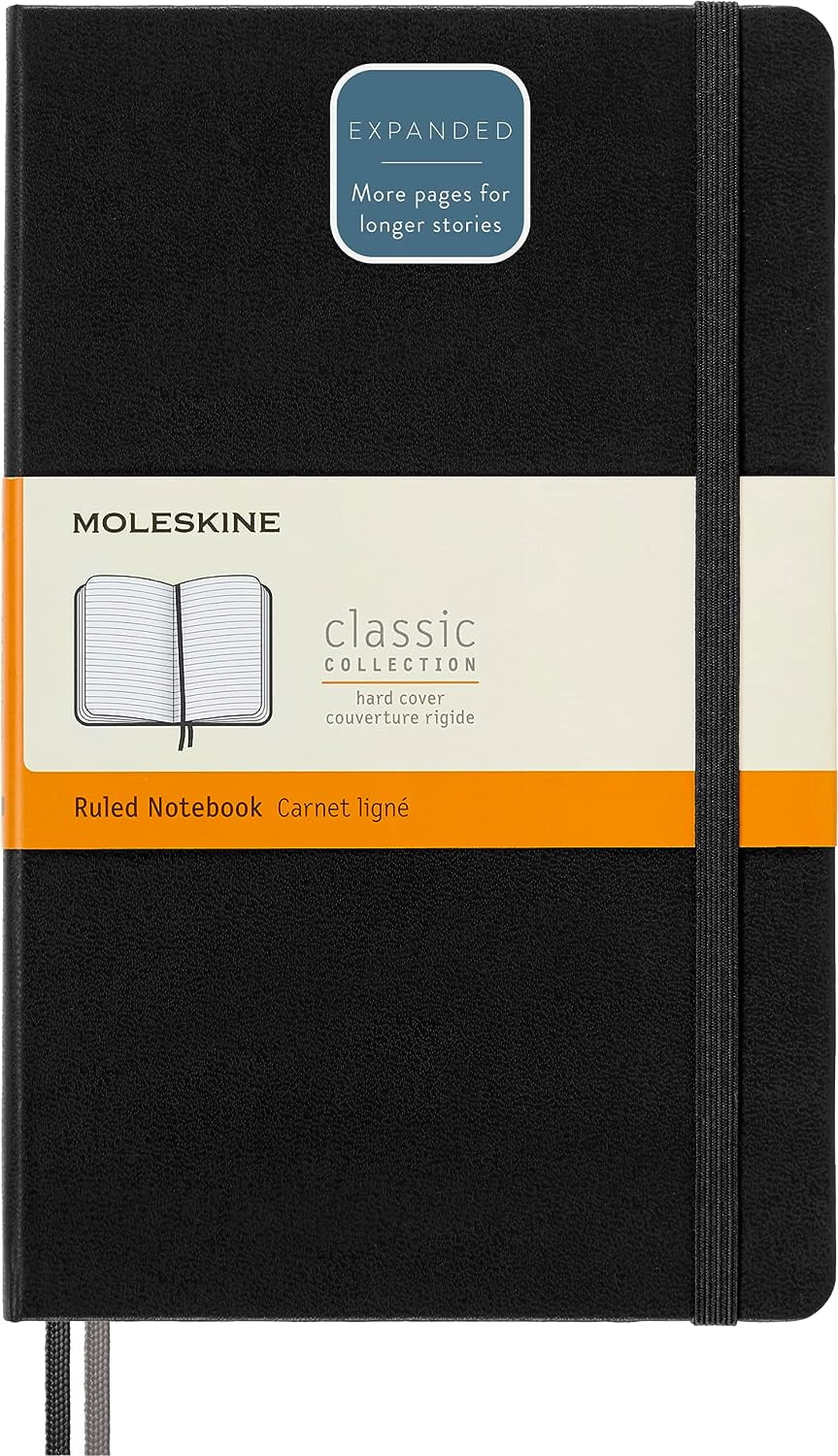Moleskine Classic Expanded Notebook, Hard Cover, Large (5