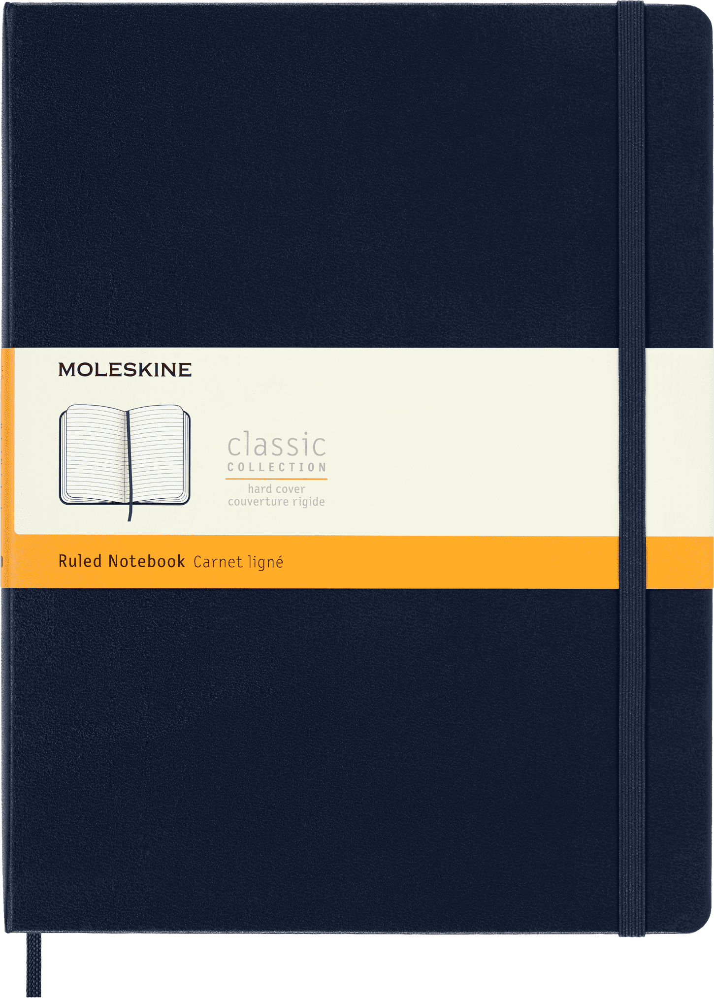 Moleskine Classic Hard Cover Notebook, 7-1/2" x 10", Ruled, 192 Pages ...