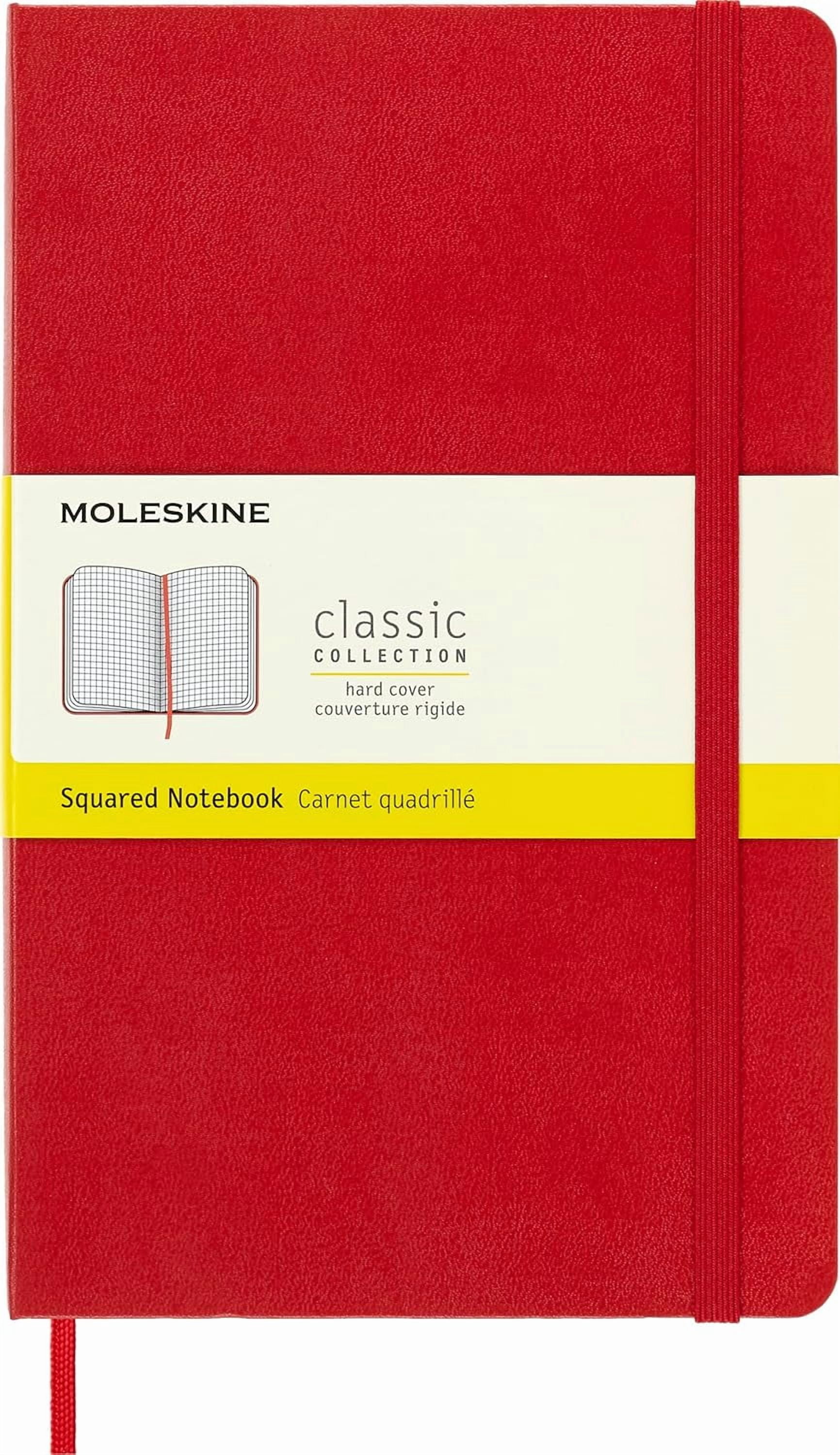 Moleskine Classic Notebook, 5" x 825", Red, 240 Pages