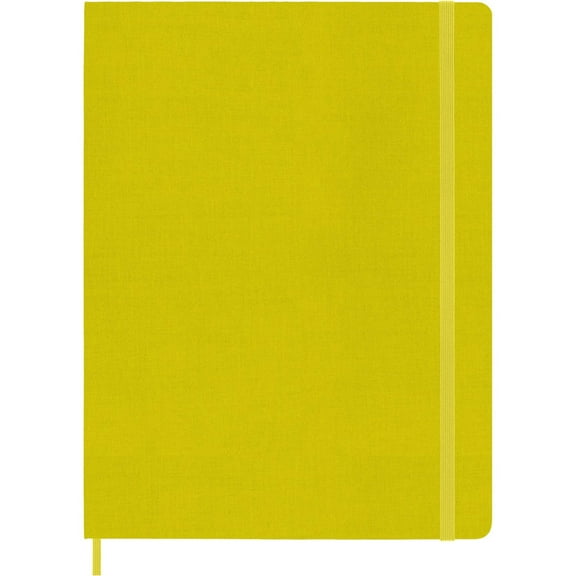 Moleskine Classic Notebook, Extra Large, Ruled, Hay Yellow, Silk Hard Cover (7.5 x 10) (Hardcover)
