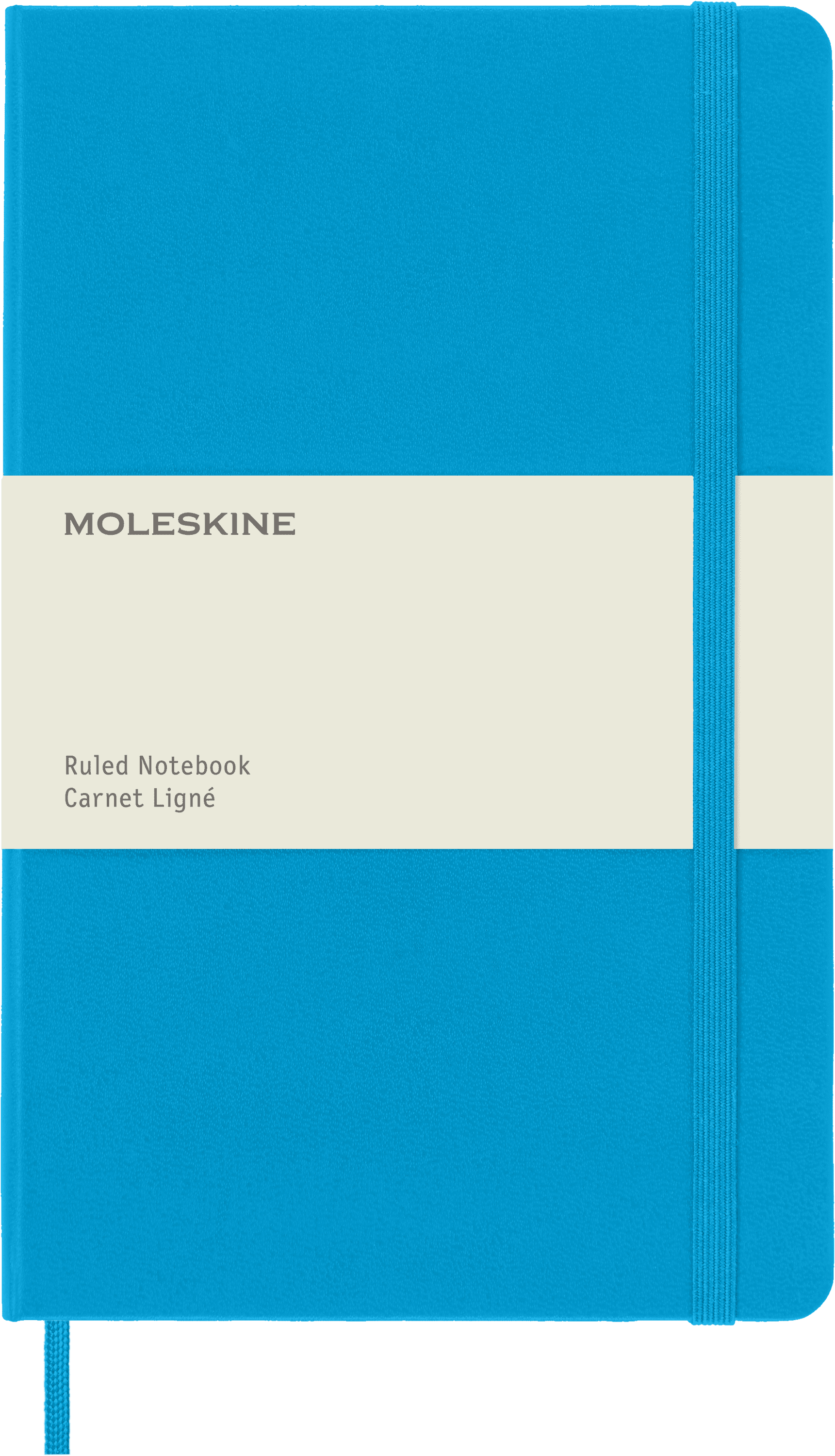 Moleskine Classic Notebook, Hard Cover, Large (5" x 8.25"), Ruled, Cerulean Blue