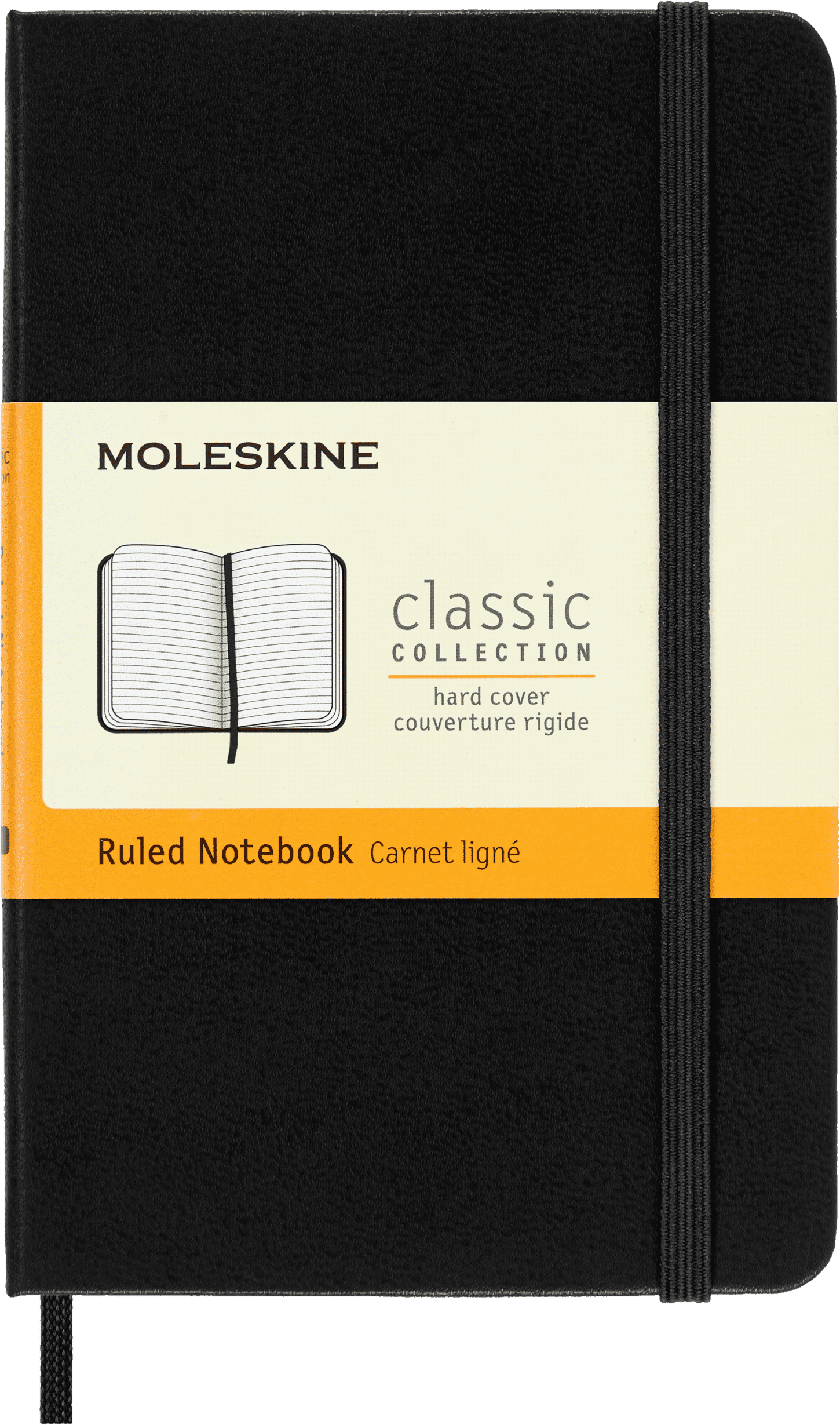 Moleskine Classic Notebook, Hard Cover, Pocket (3.5" x 5.5"), Ruled, Black, 192 Pages